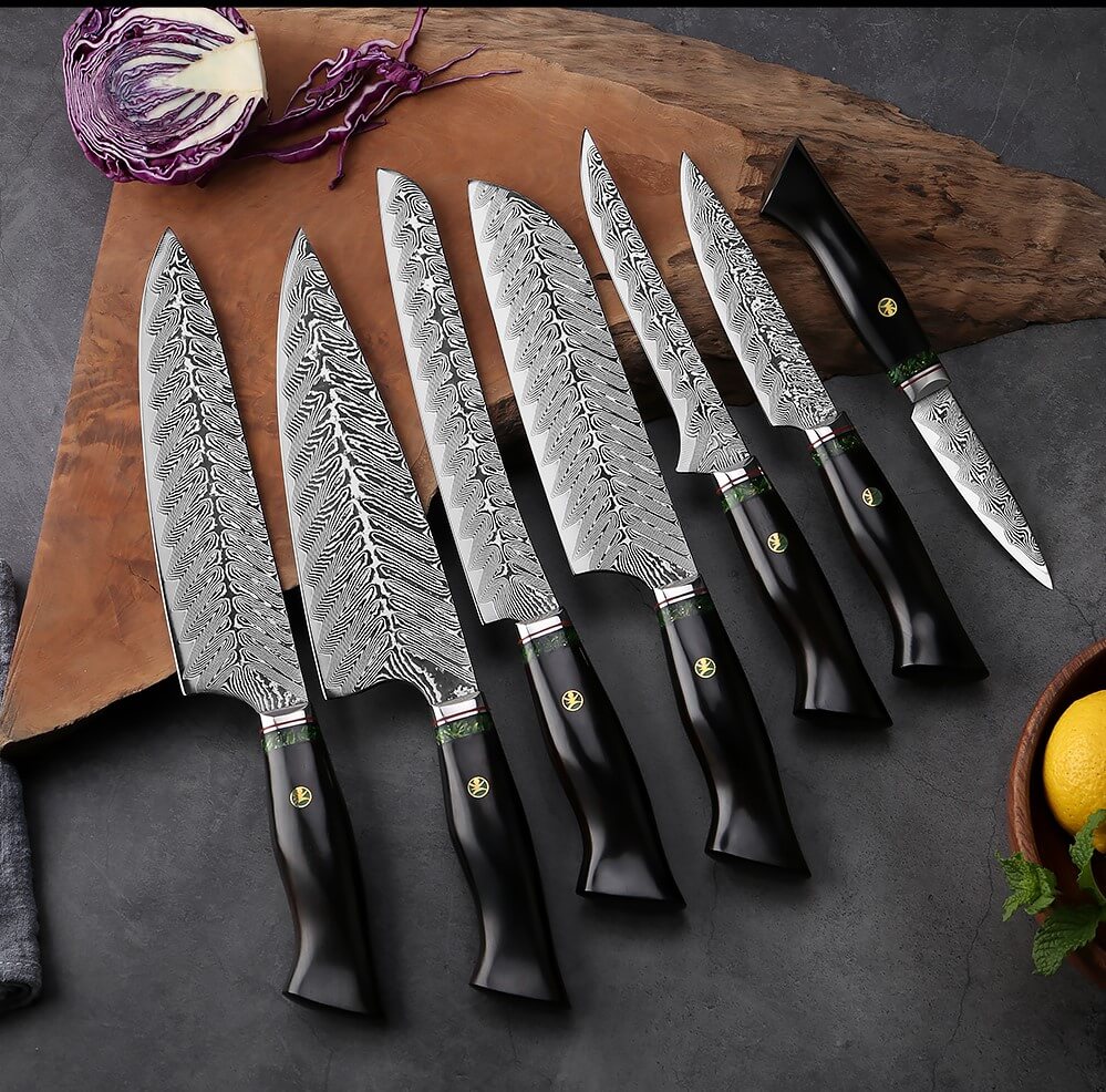 7 Piece Kitchen Knife Set