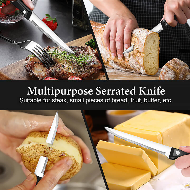 serrate steak knife set