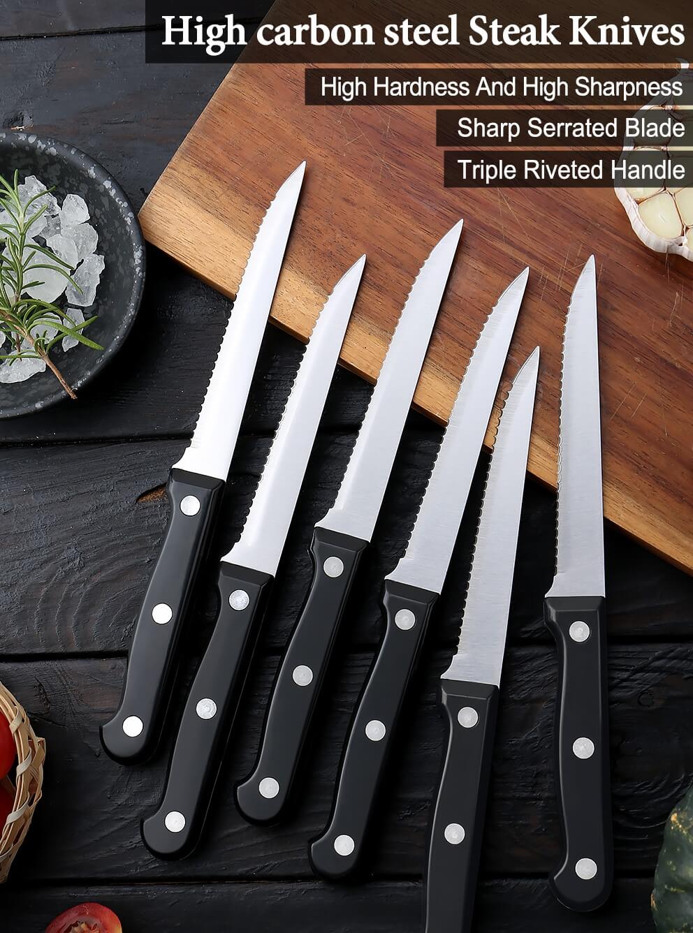Serrated Steak Knife Set 