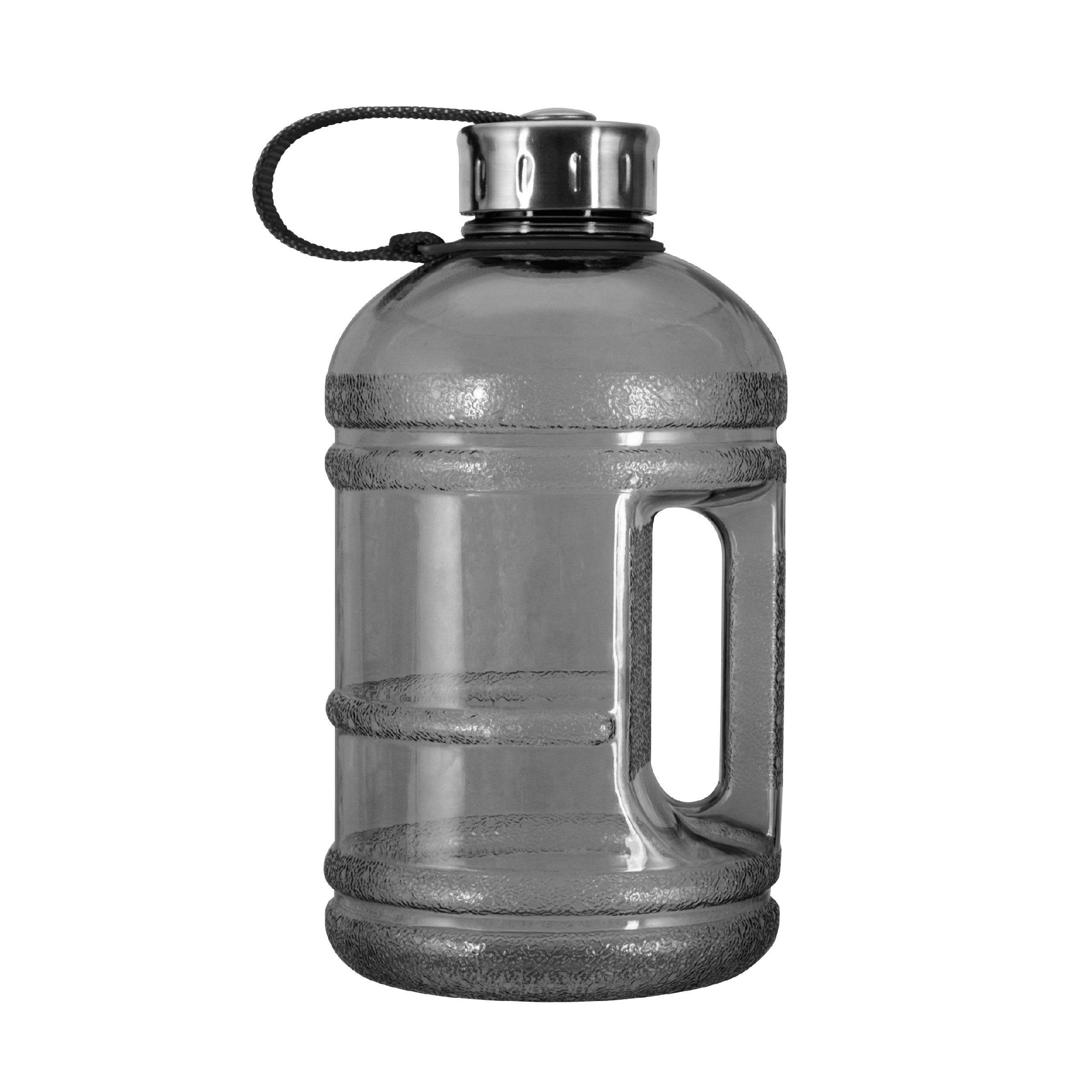  1/2 Gallon BPA Free Water Bottle, Plastic Bottle, Sports Bottle, with Stainless Steel Cap, GEO 