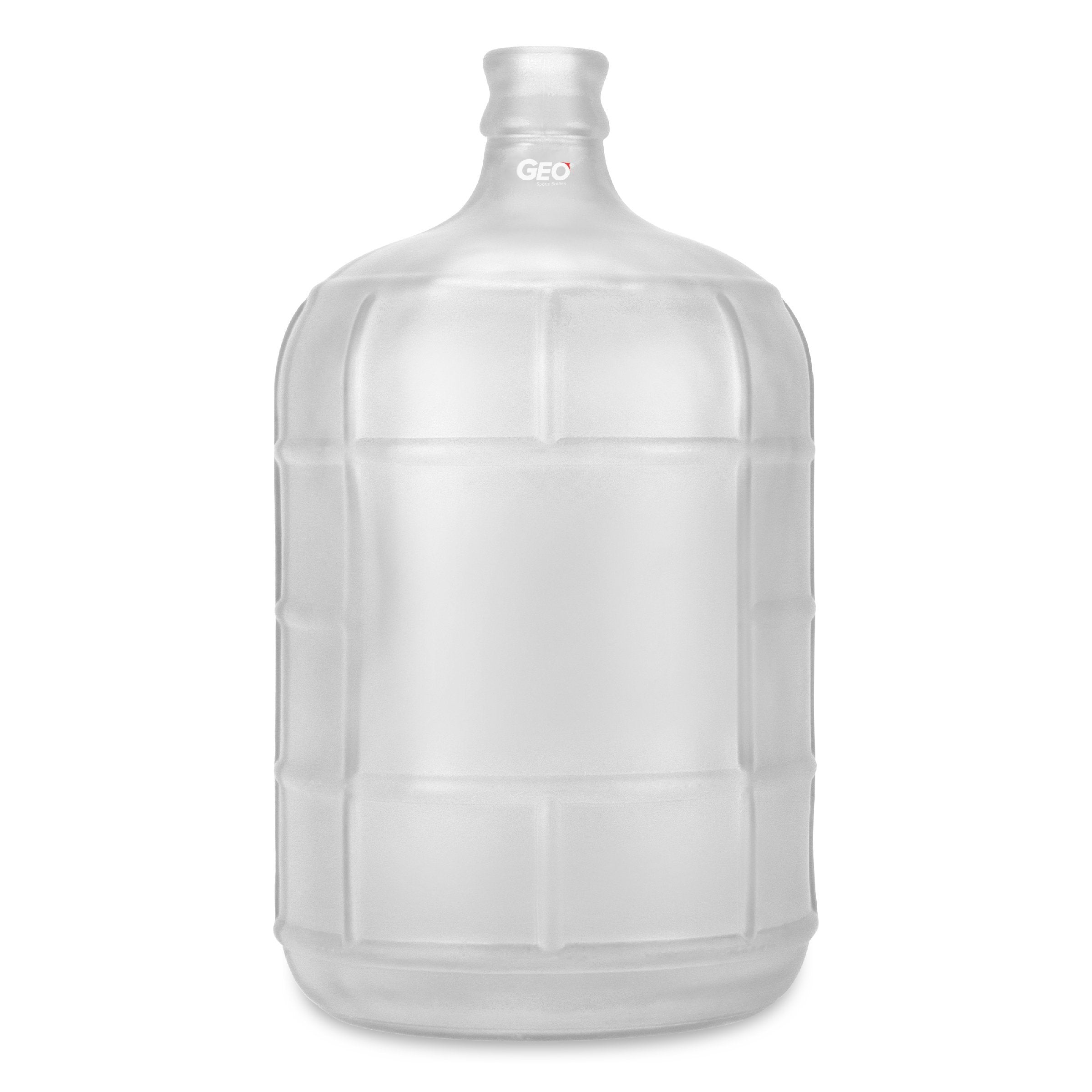  3 Gallon Frosted Glass Bottle, Water Bottle, GEO 