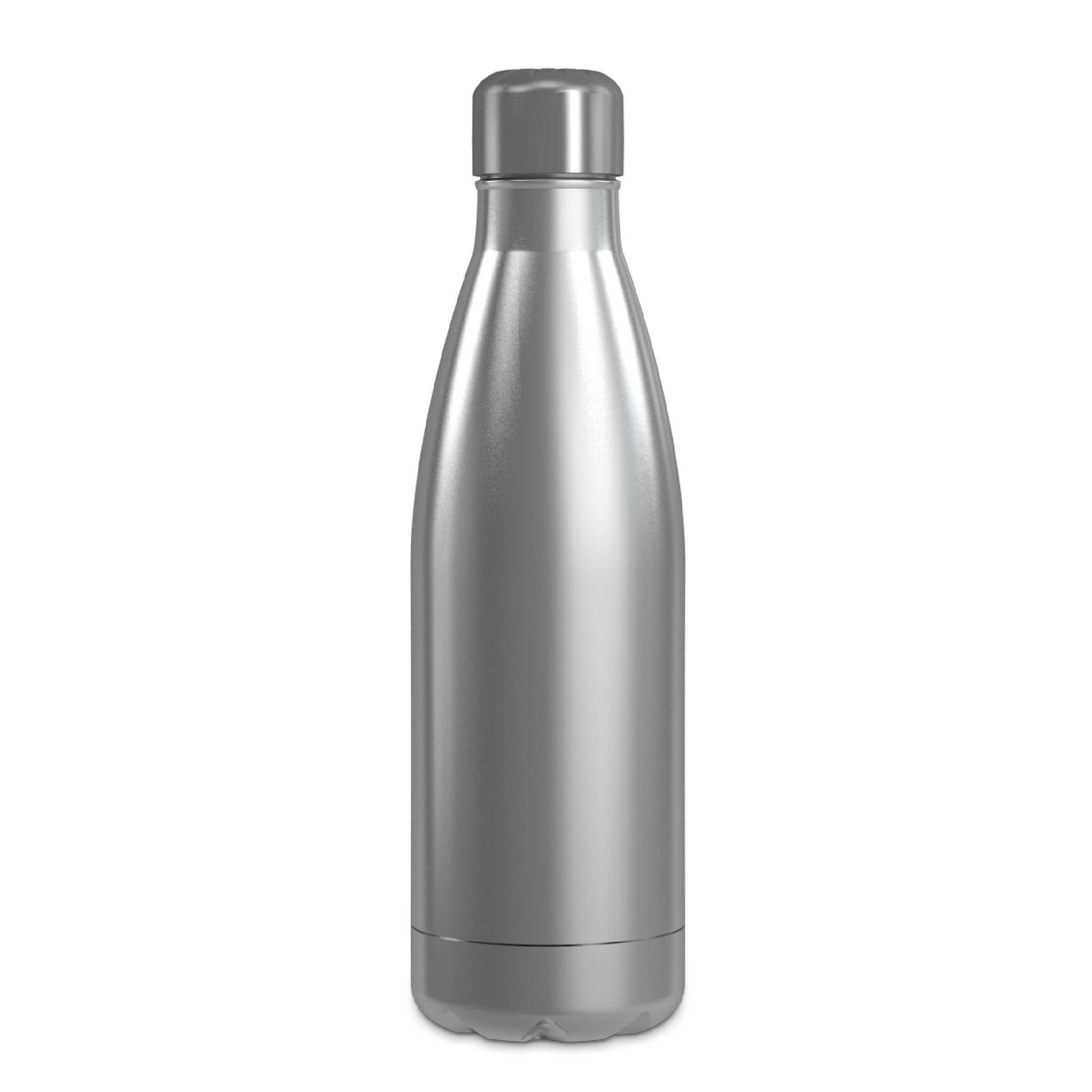  17 Ounce Stainless Steel Water Bottle, Sports Bottle, Slim, with Double Wall, GEO 