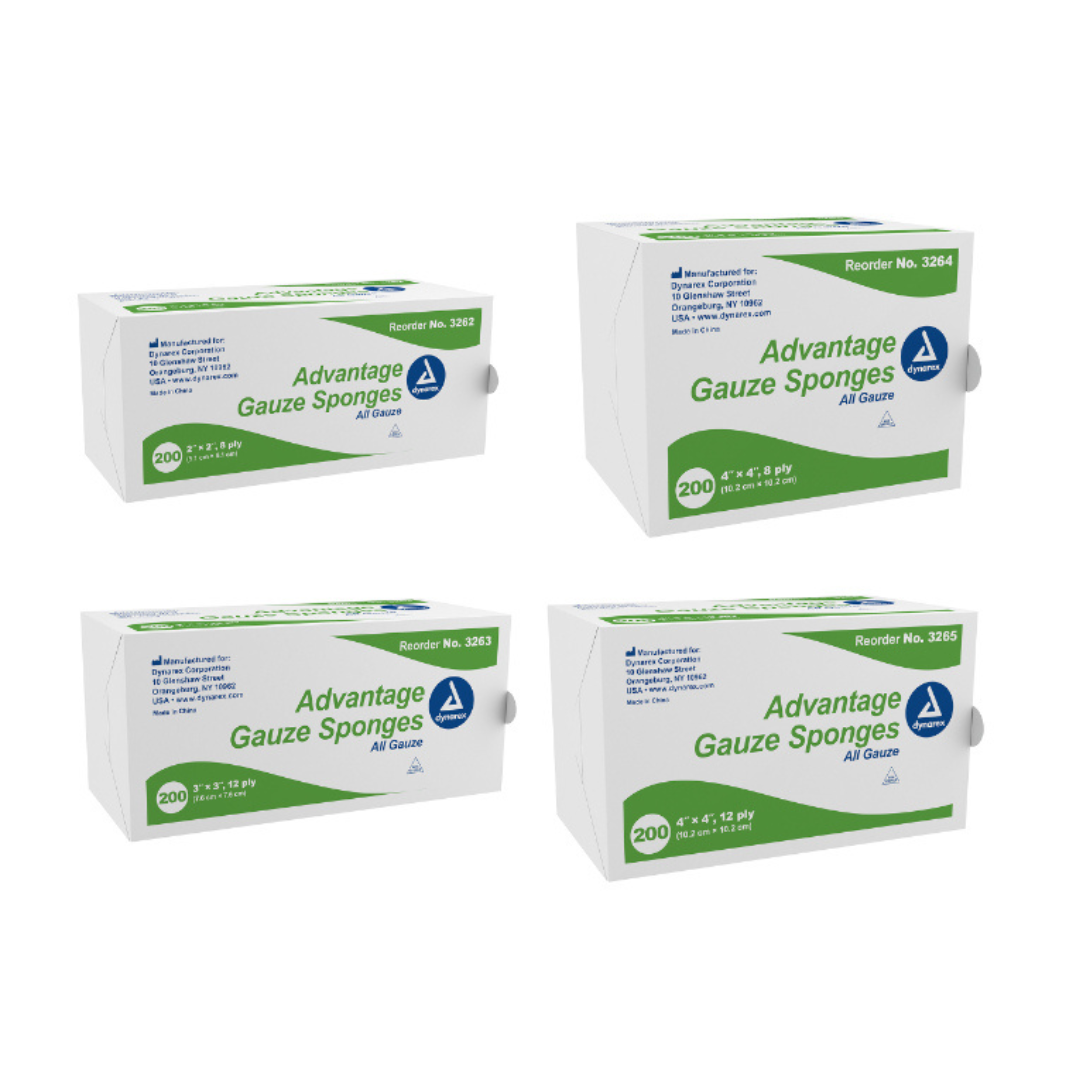 Dynarex Advantage Surgical Sponges - Sterile & Non-Sterile