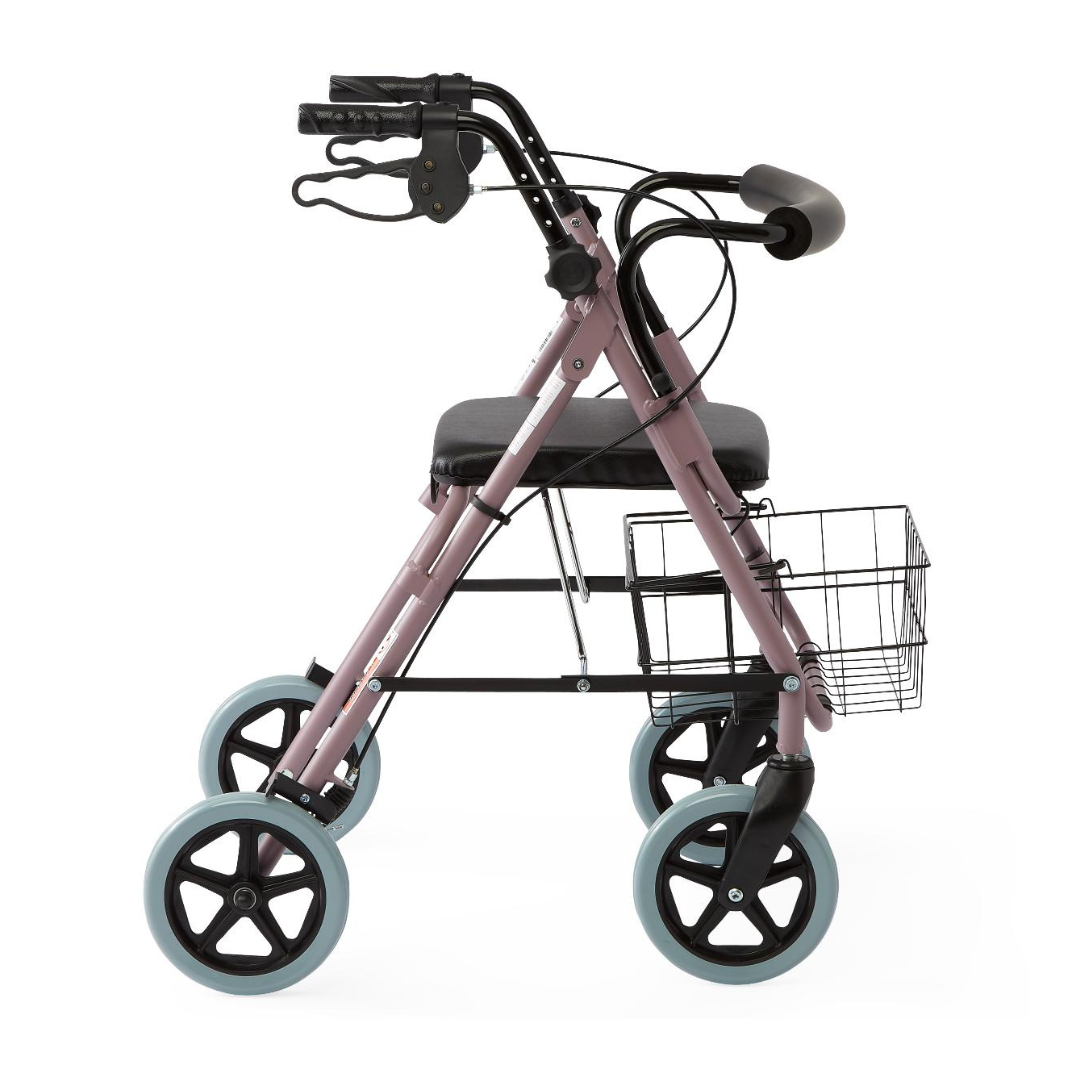 Medline Guardian Deluxe Aluminum Rollators with 8 Inch Wheels