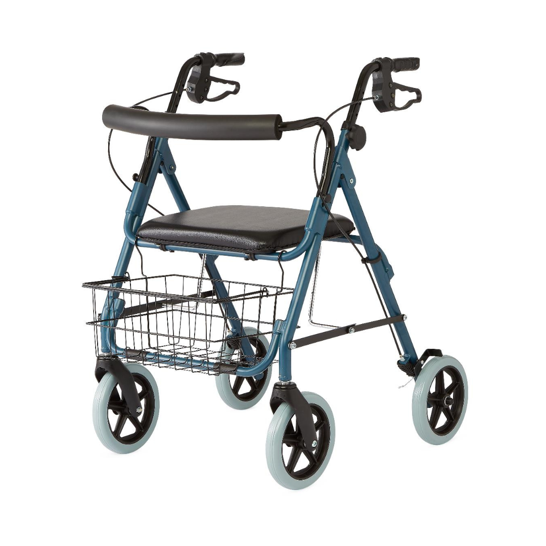 Medline Guardian Deluxe Aluminum Rollators with 8 Inch Wheels