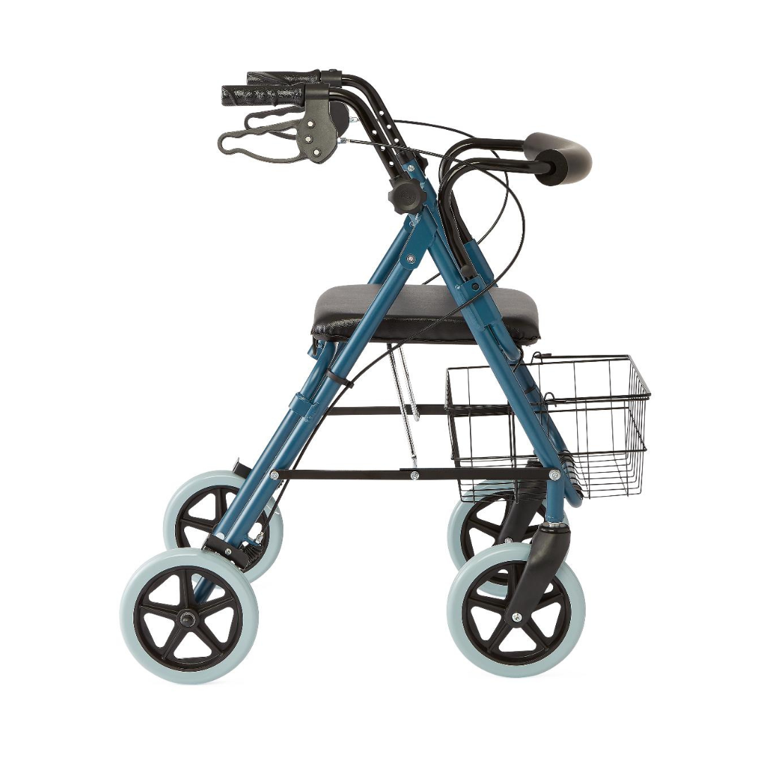 Medline Guardian Deluxe Aluminum Rollators with 8 Inch Wheels