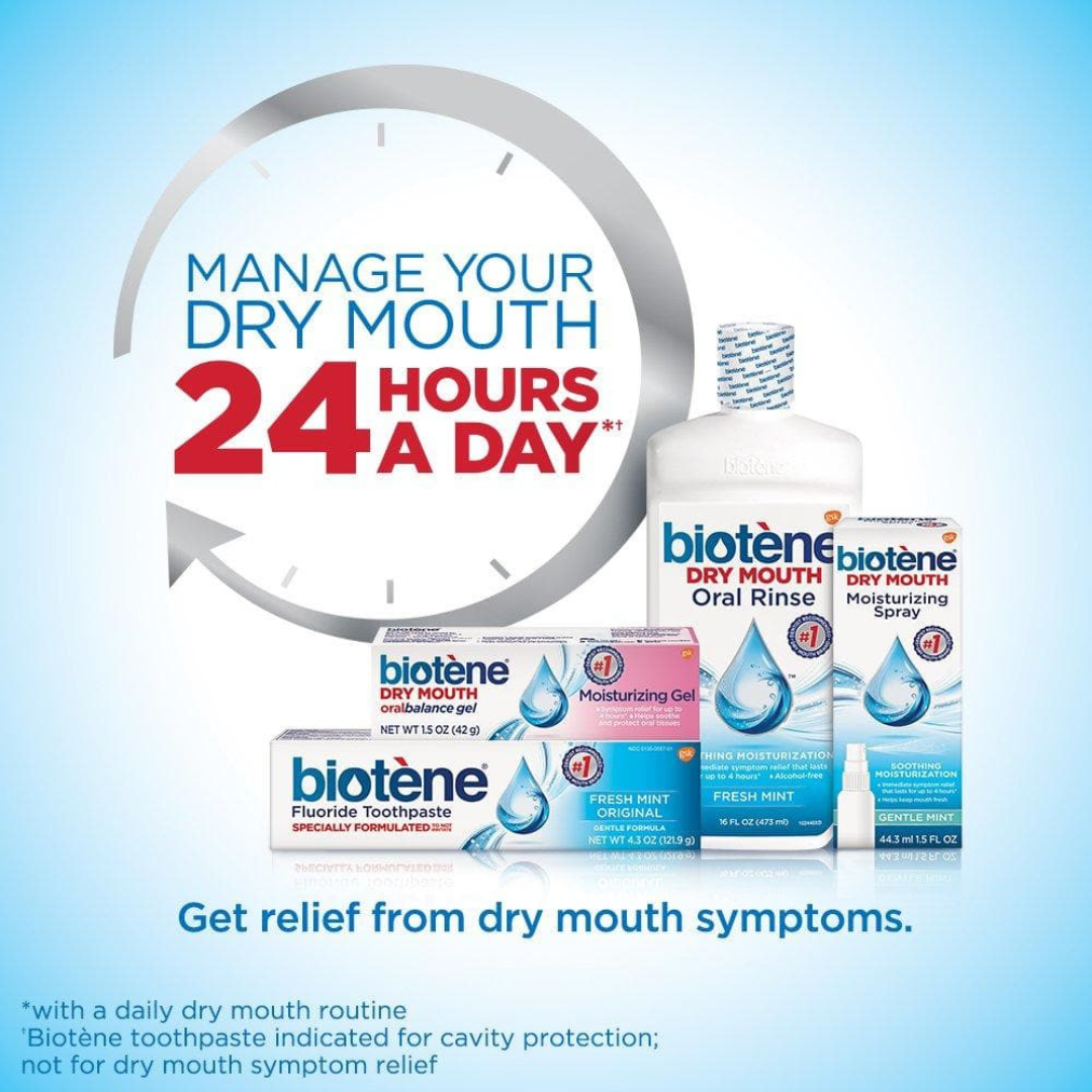 Biotene Dry Mouth Oral Rinse Moisturizing Mouth Wash - Mild Mint