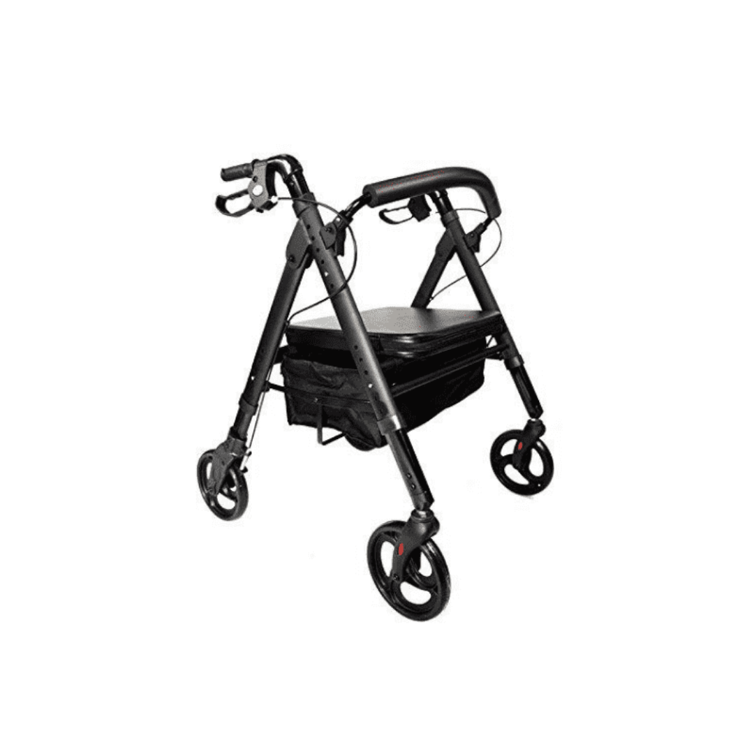 MOBB Healthcare Heavy Duty Bariatric Folding Rollator with Backrest