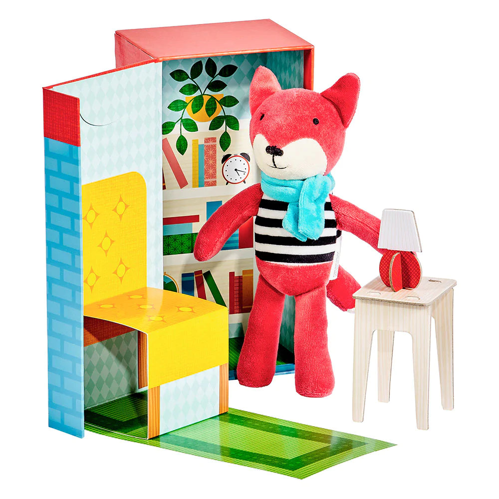 Frances the Fox In the Library Plush Play Set