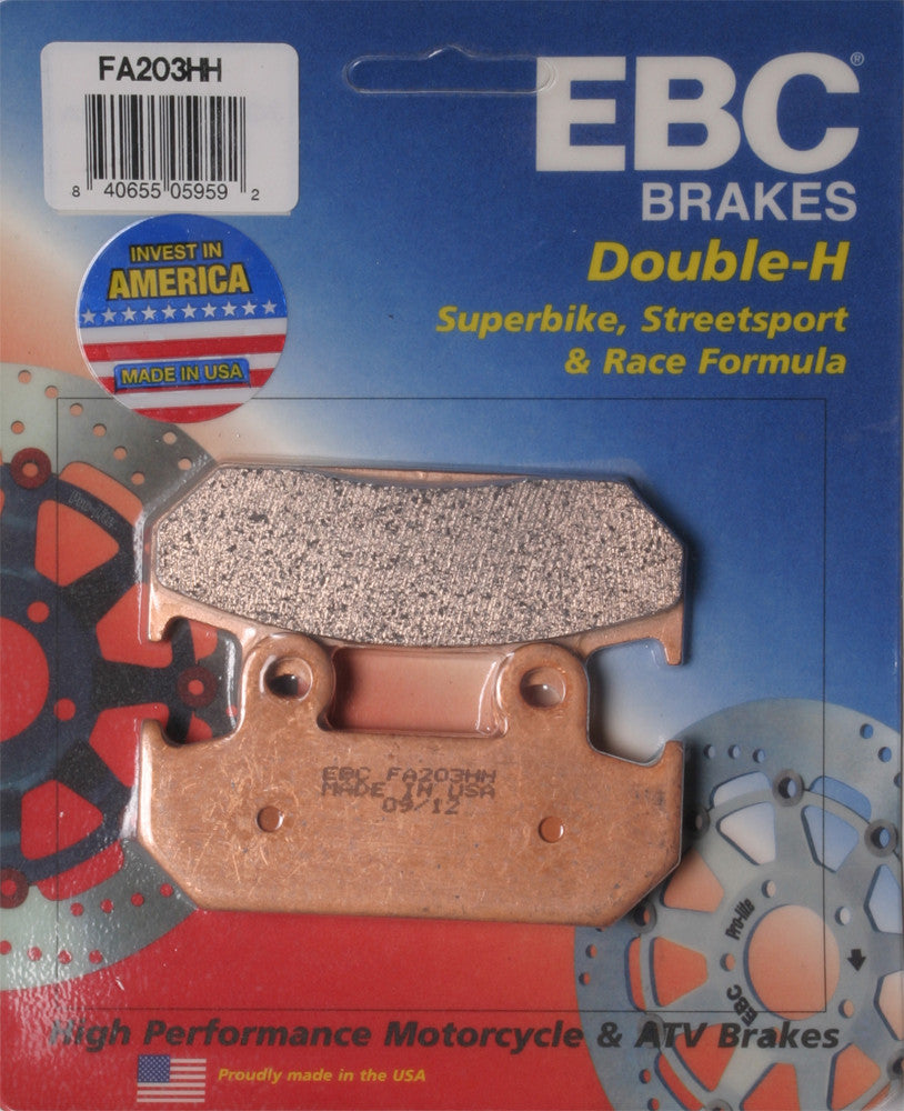 EBC 1 Pair Sintered HH Race Formula Brake Pads MPN FA203HH