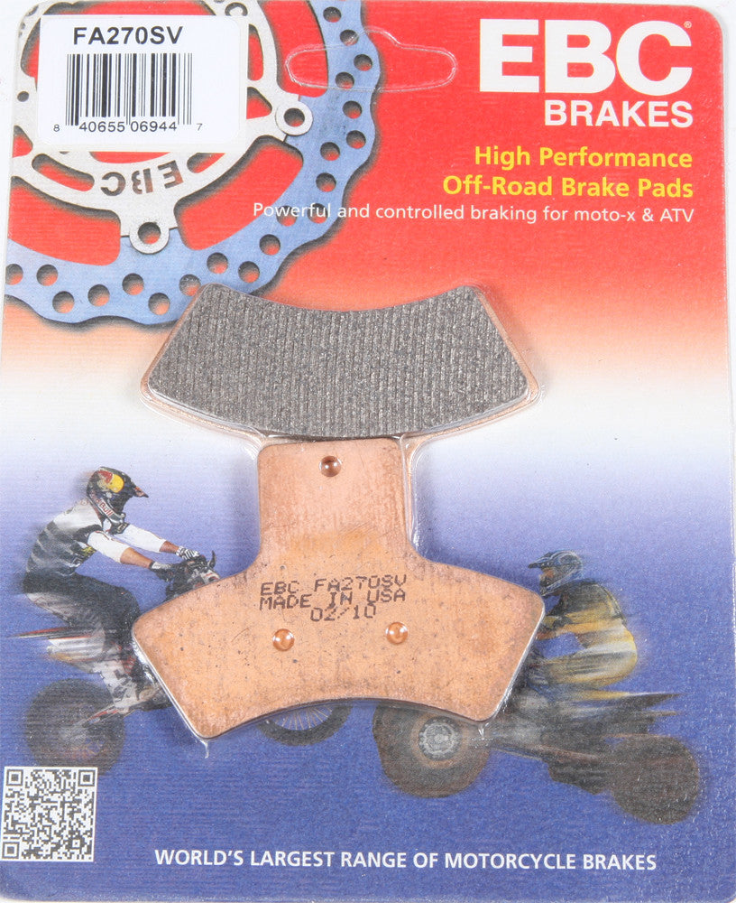 EBC 1 Pair SV Series Severe Duty Brake Pads MPN FA270SV