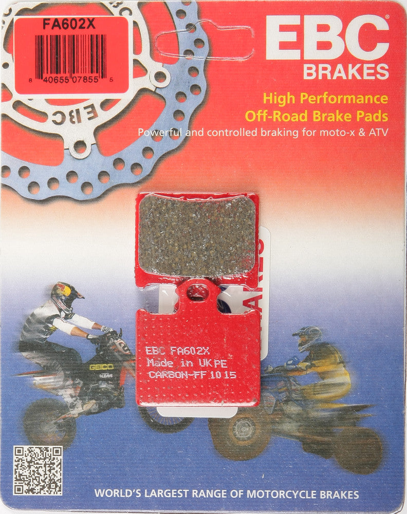 EBC 1 Pair FA-SFA-TT-X Premium Organic Replacement Brake Pads MPN FA602X