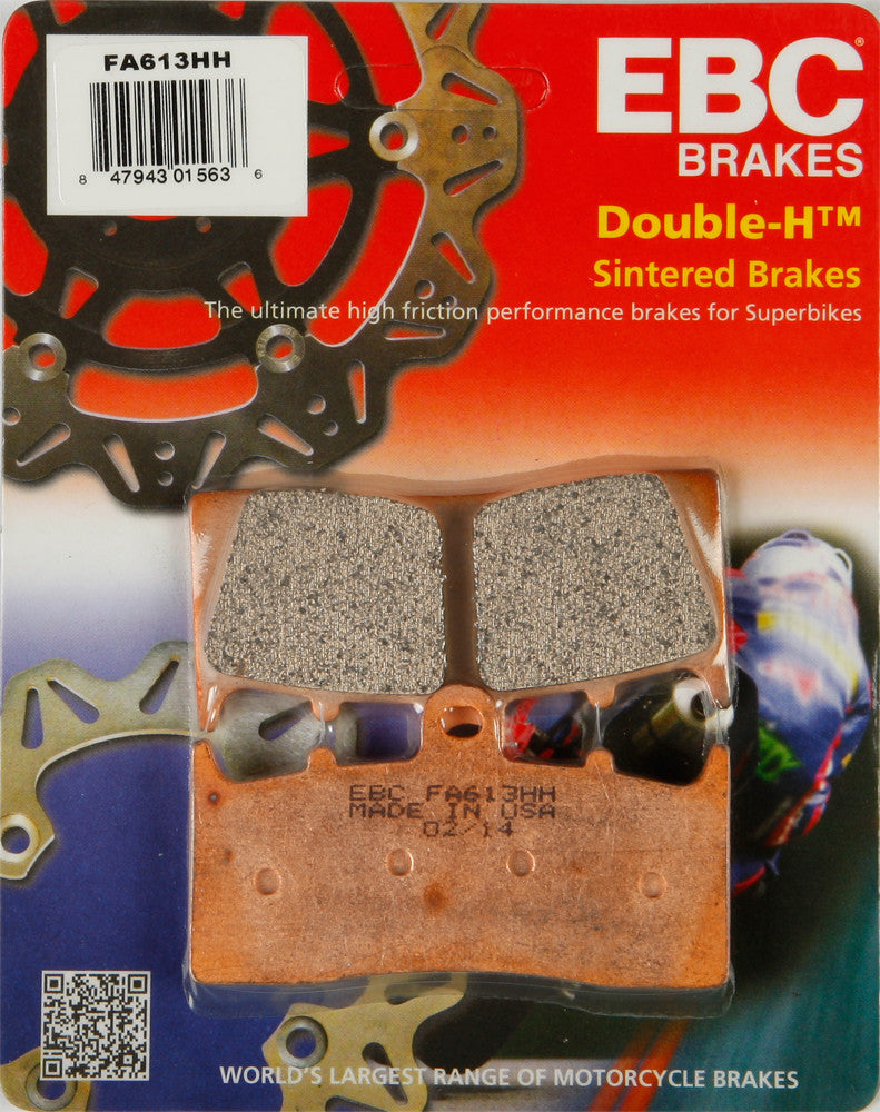 EBC 1 Pair Sintered HH Race Formula Brake Pads MPN FA613HH