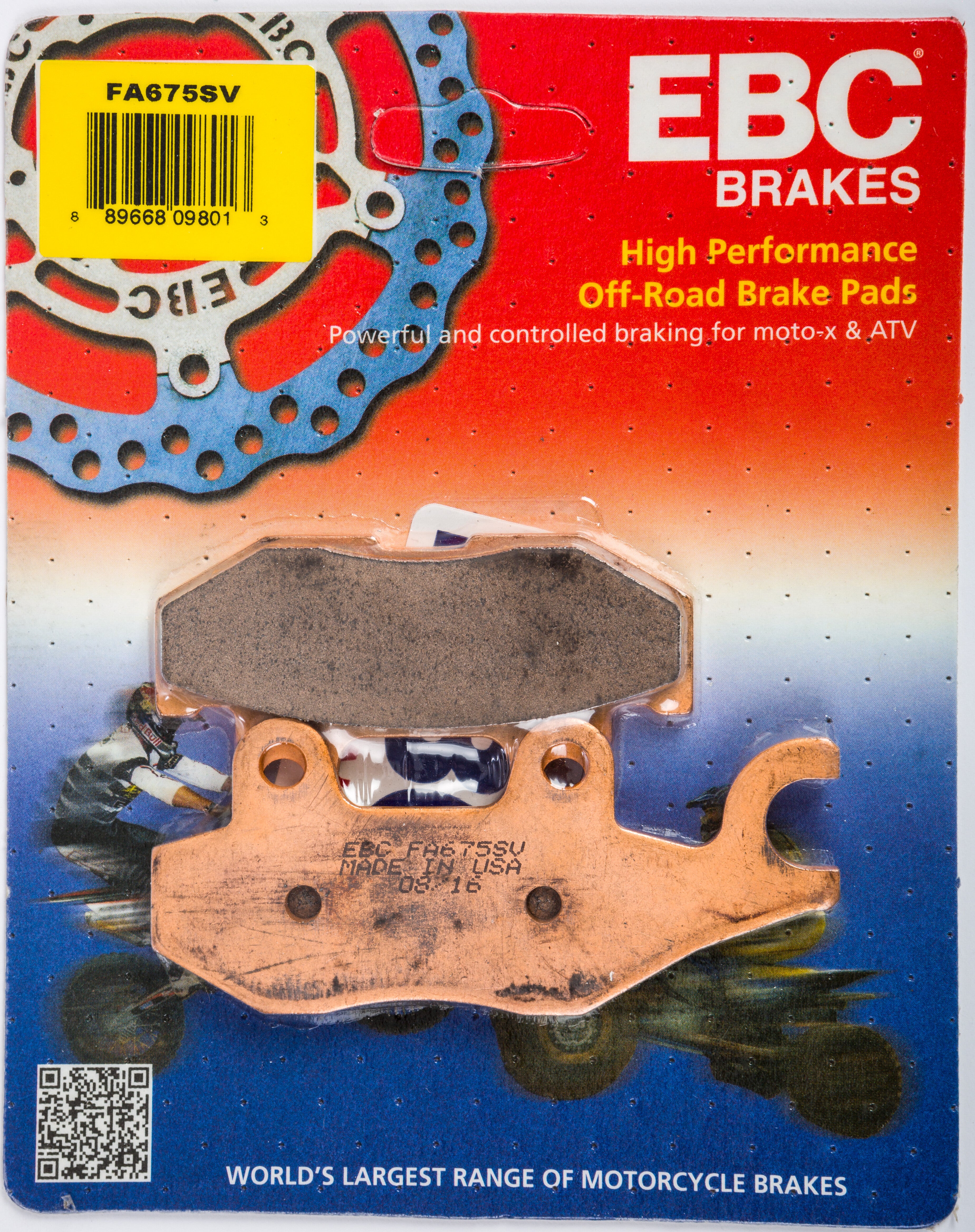 EBC 1 Pair SV Series Severe Duty Brake Pads MPN FA675SV