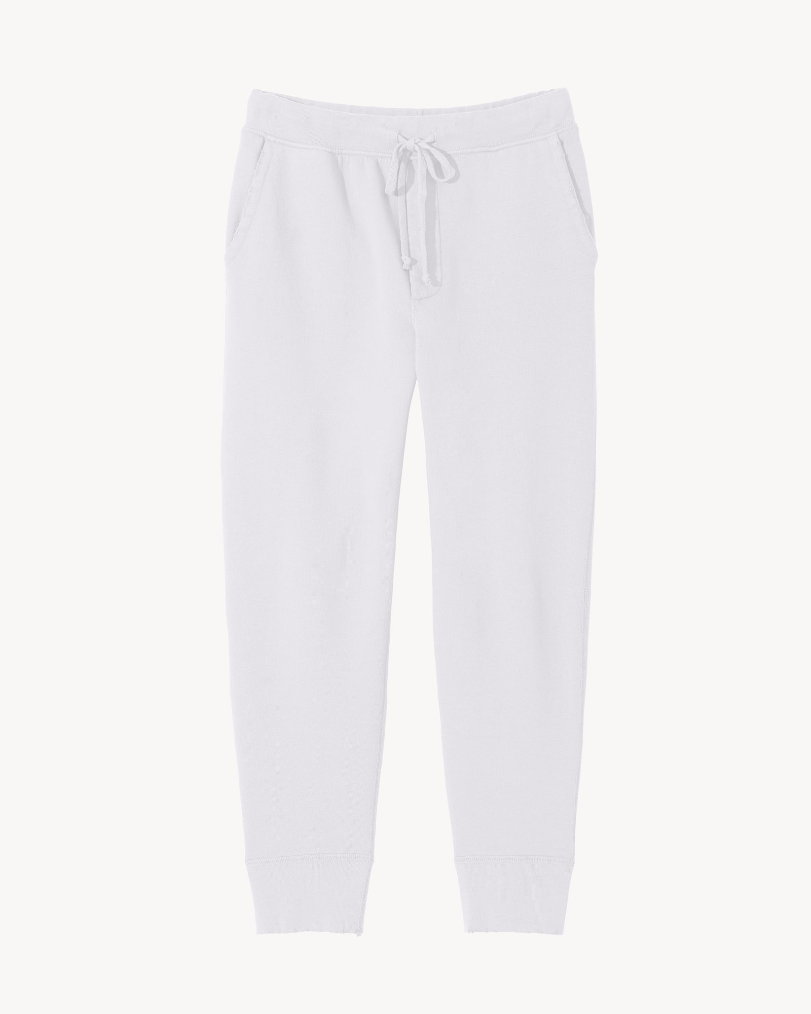 Nili Lotan Nolan Cotton Track Trousers In Vintage White