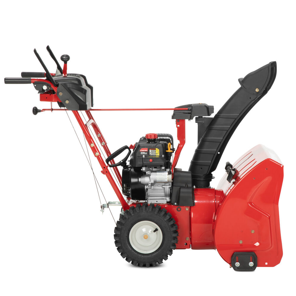 Restored Troy-Bilt Storm 2420 Two- Stage Gas Snow Blower | 24 in. | 208 cc | Electric Start | Self Propelled | Include Snow Tire Chains (Refurbished)