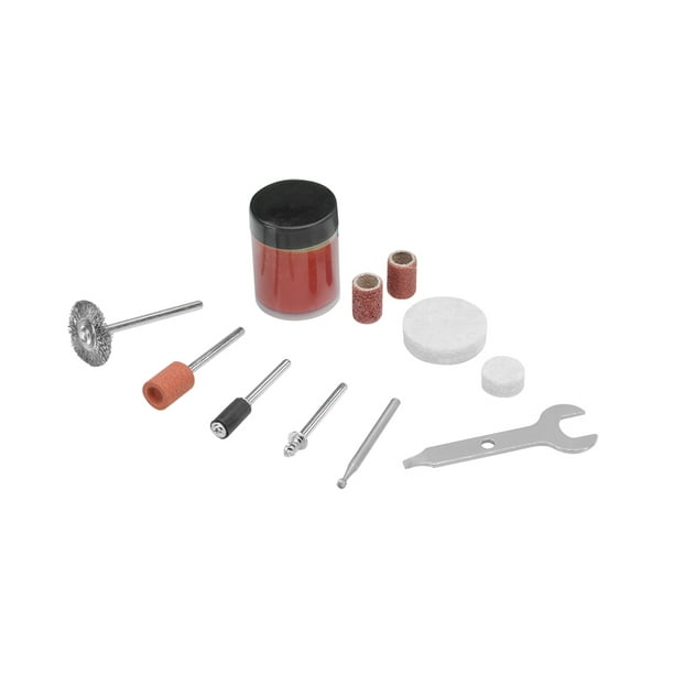 Restored Scratch and Dent HART 1 Amp 2-Speed Rotary Tool Kit with 10 Accessories (Refurbished)