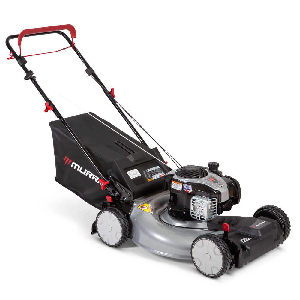 Restored Scratch and Dent Murray 22 in. 140 cc Briggs & Stratton Walk Behind Gas Self-Propelled Lawn Mower | with Front Wheel Drive and Bagger (Refurbished)