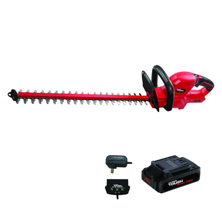 Restored Hyper Tough 20V Max 22-inch Cordless Hedge Trimmer, HT19-401-003-09 (Refurbished)