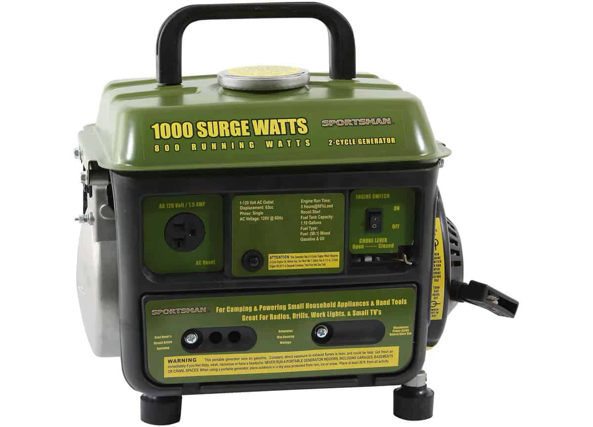 Restored Scratch and Dent Sportsman GEN1000 1,000-Watt 2-Stroke Gasoline Powered Portable Generator With Brushless Motor (Refurbished)