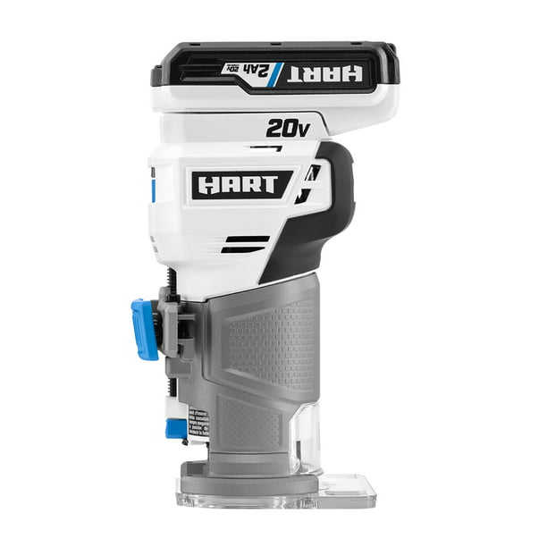 Restored Scratch and Dent HART 20-Volt Cordless Trim Router Kit for Cutting, Shaping and Trimming, (1) 2.0Ah Lithium-Ion Battery (Refurbished)