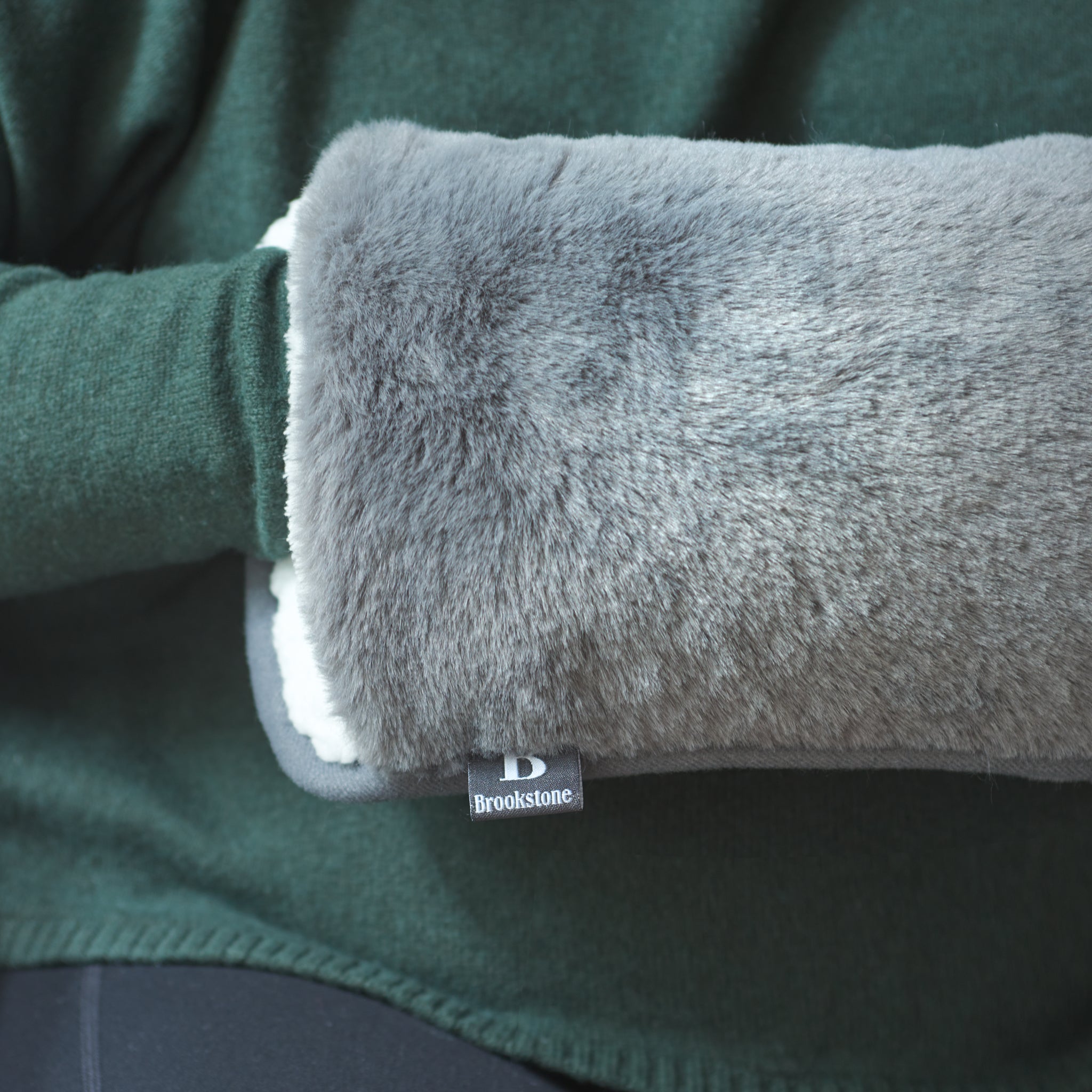 Brookstone Faux Fur Hand Warmer