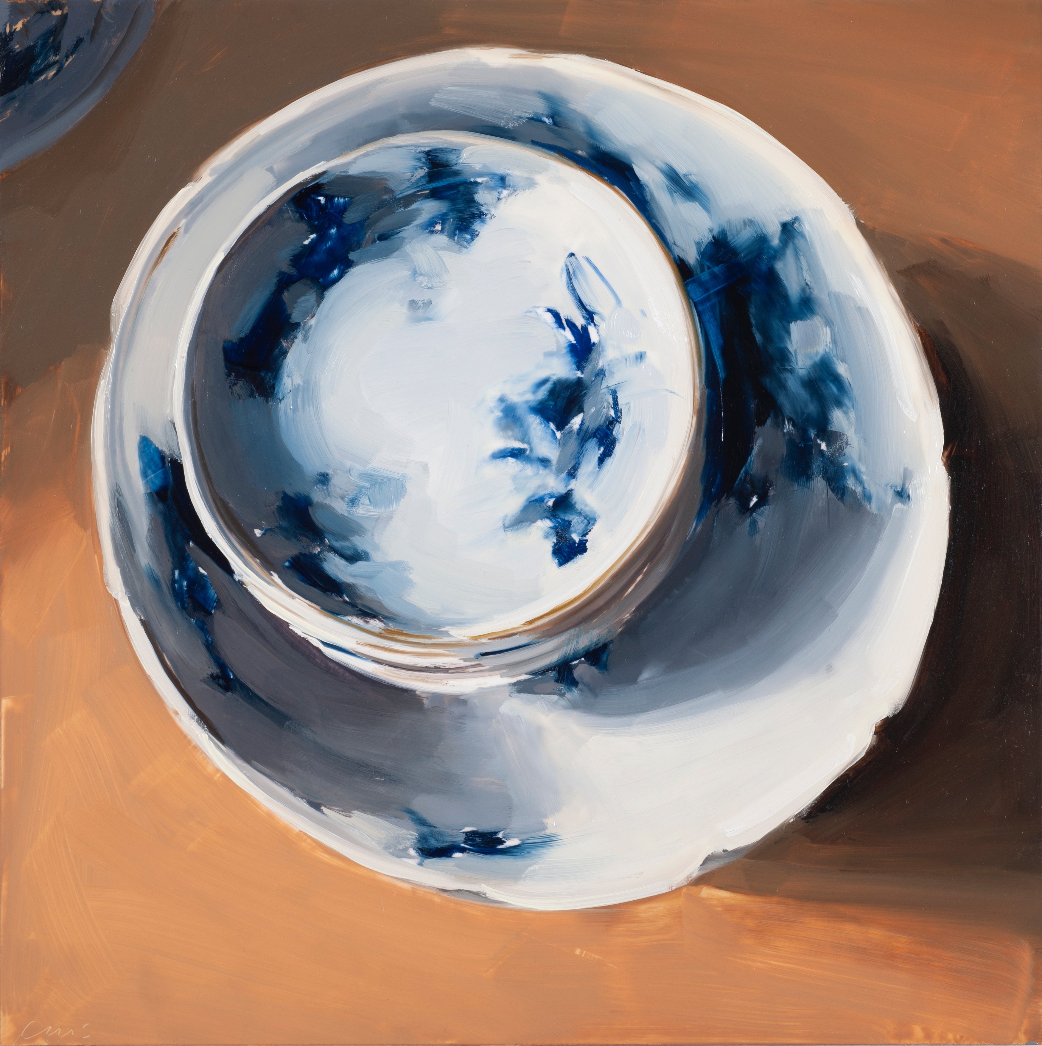 Blue Rose Butter Pat Plates and Shallow Bowls