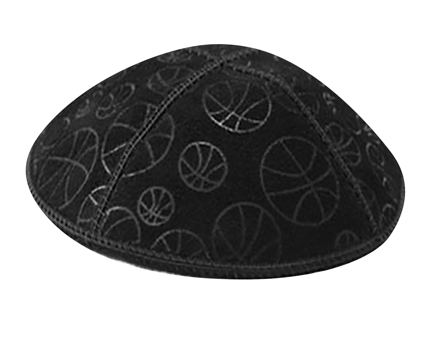 Suede Embossed Basketball Kippot