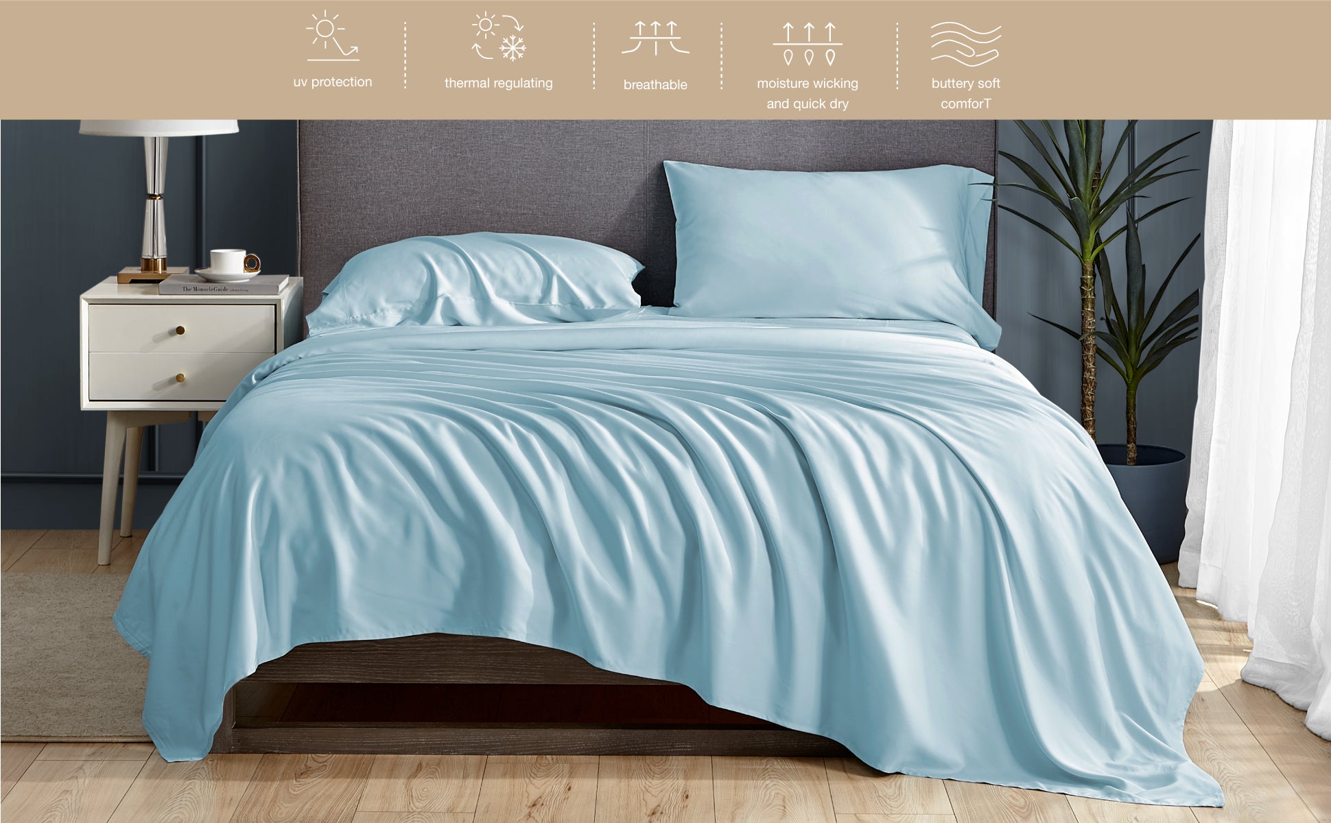 100% Bamboo Cooling Bedsheets | Bedsure 2