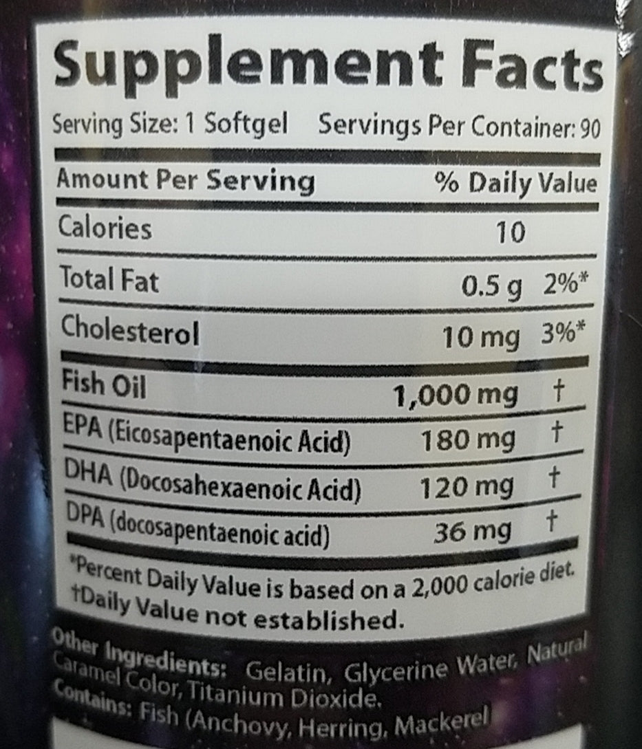 Galaxy Labs Fish Oil 90 Softgels