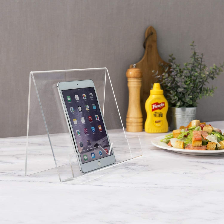 Premium Clear Acrylic Kitchen Cookbook Stand / Recipe Holder