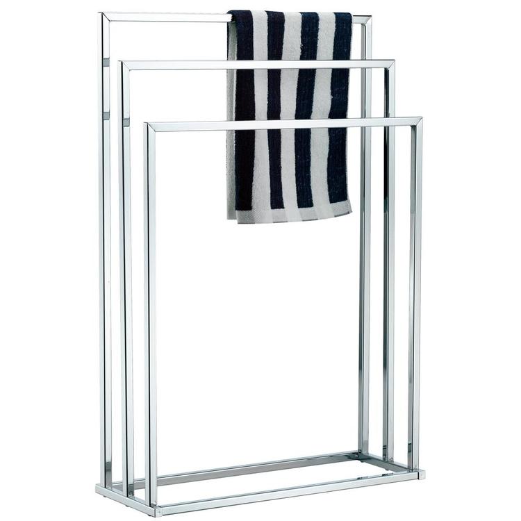 Chrome Plated Freestanding Towel Rack