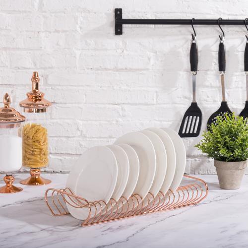 Rose Gold Metal Dish Drying Rack