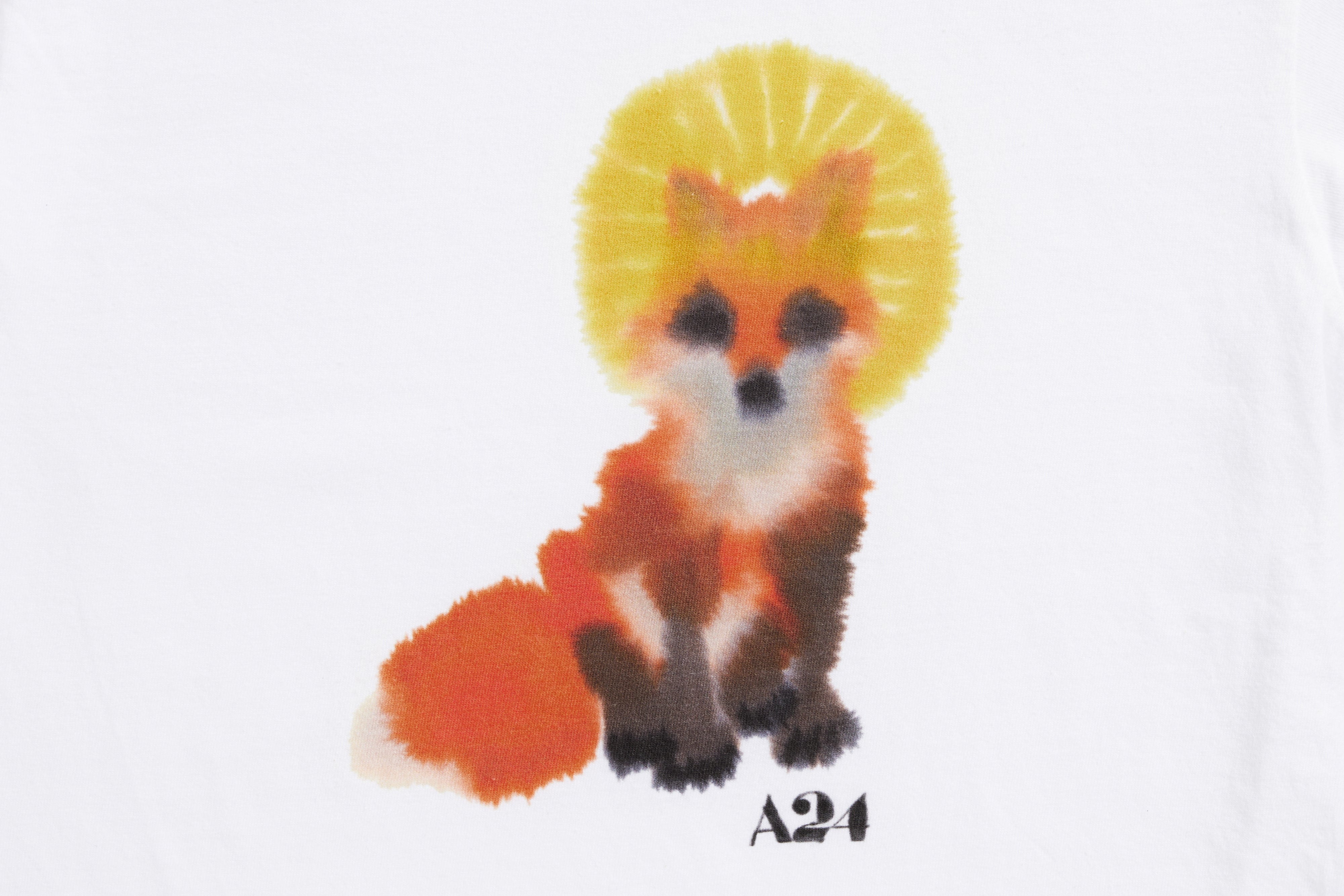 A24 x Rop van Mierlo Fox Watercolor Kids Tee
