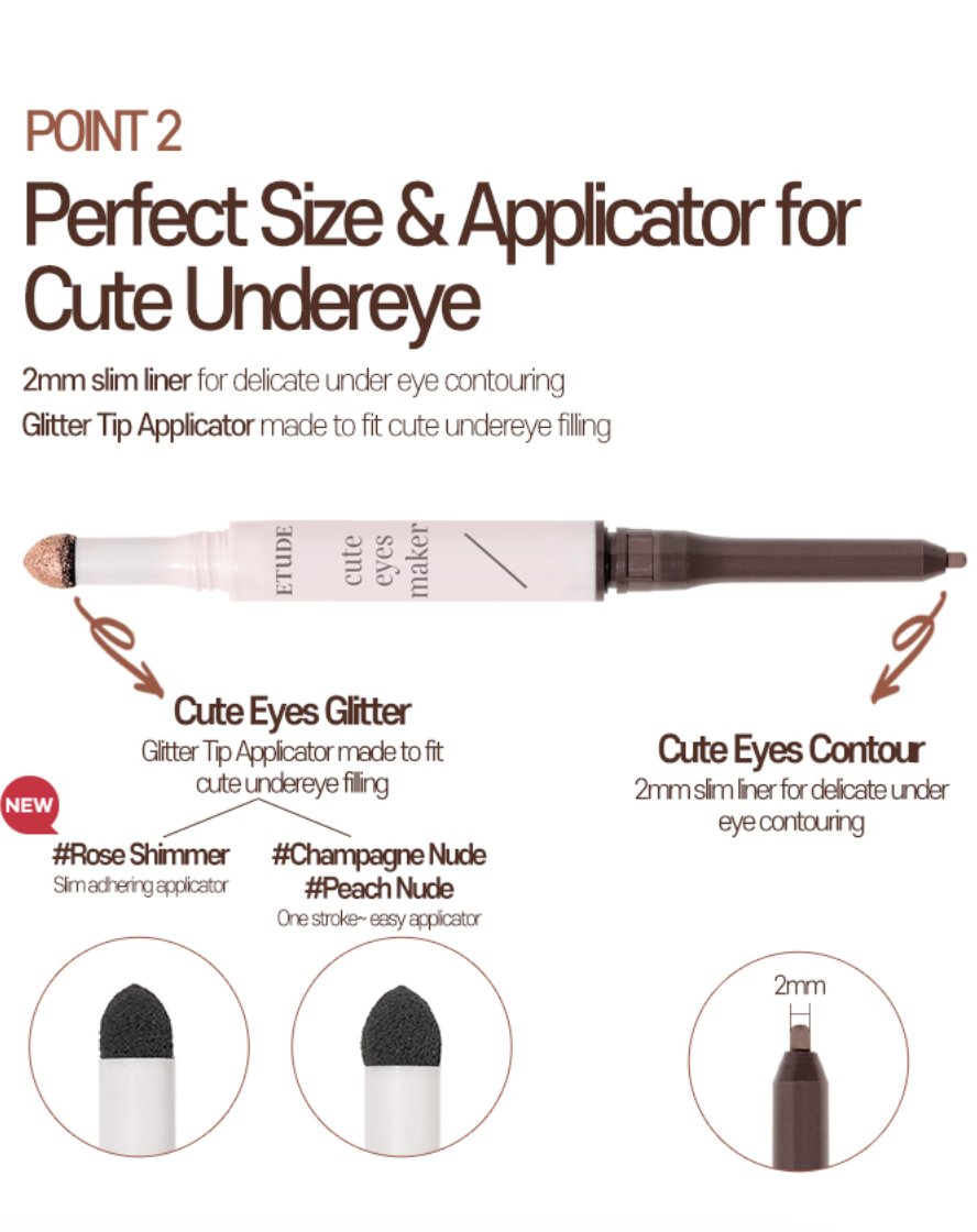 ETUDE HOUSE Cute Eyes Maker - #Peach Nude