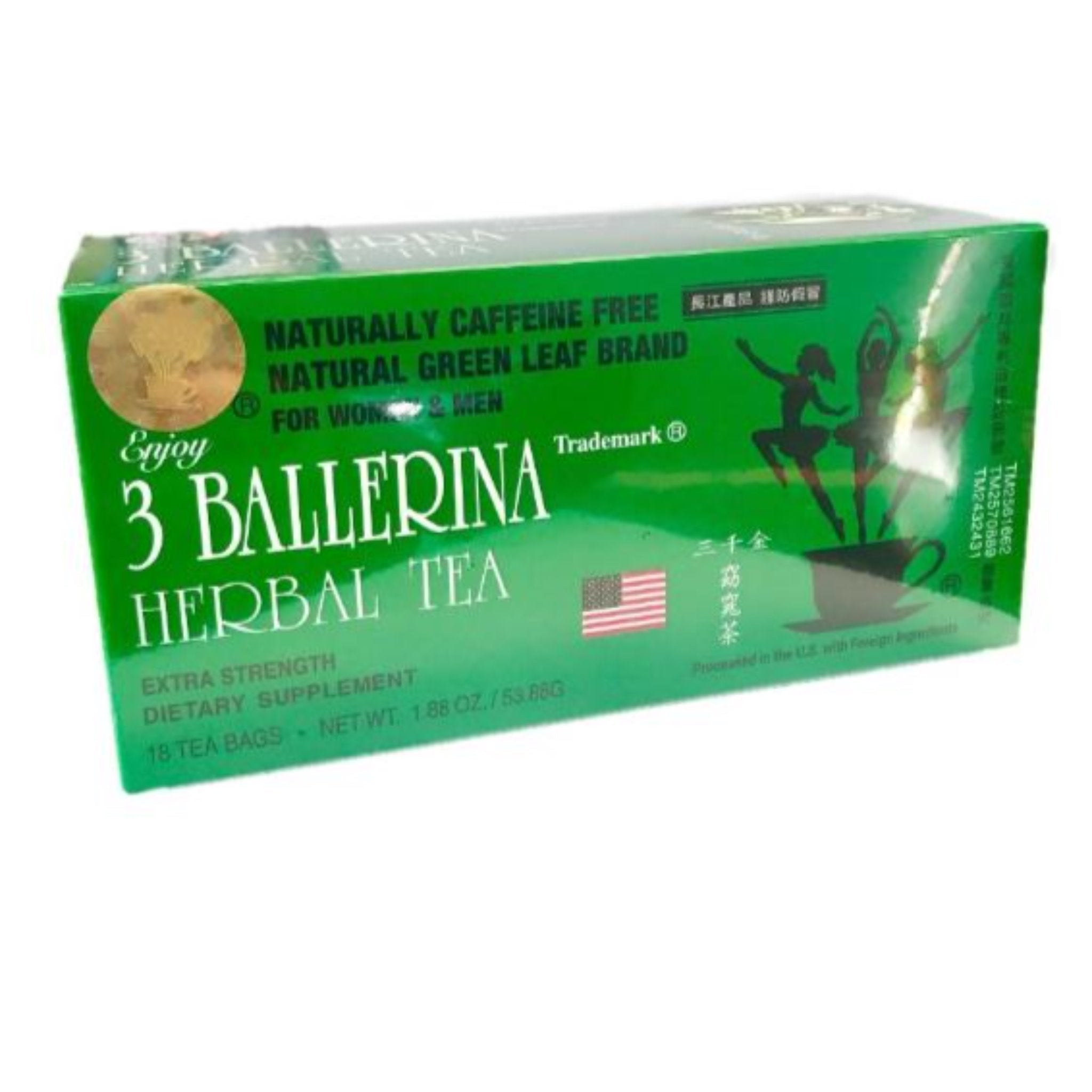 Teas 3 Ballerina Herbal Tea x 18 bags (1.88 oz)