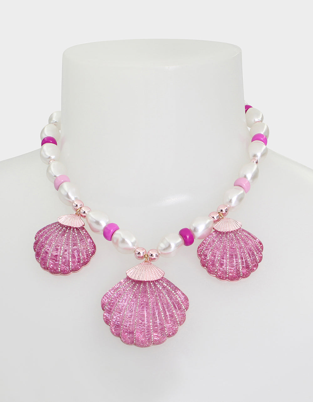 PINK SUMMER FRONTAL NECKLACE PINK