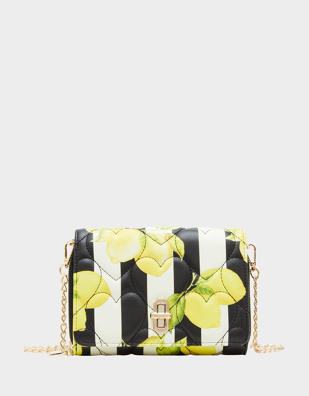 FRESH N FRUITY STRIPED WALLET ON A CHAIN YELLOW