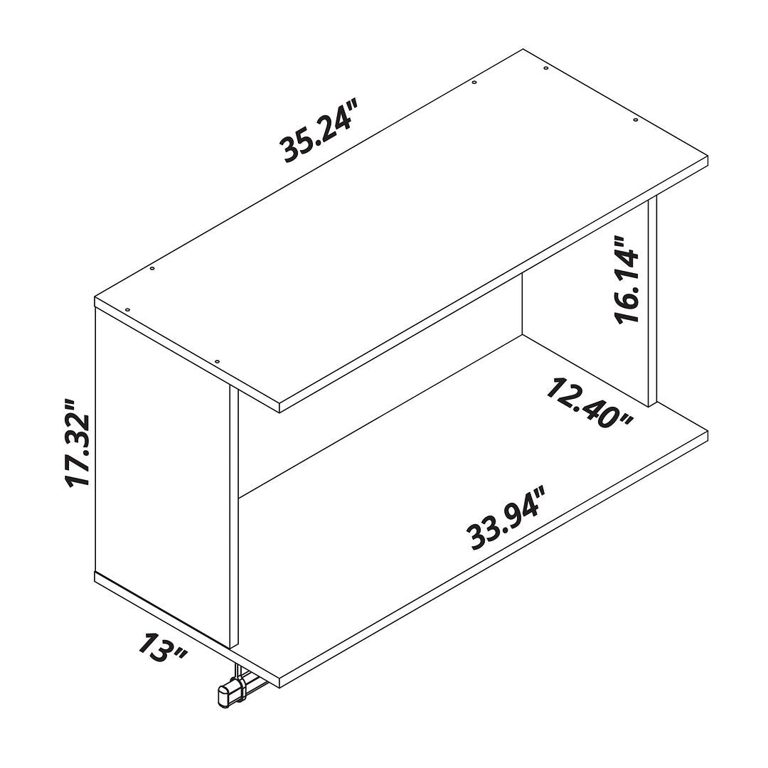 Rockefeller 4-Piece TV Stand Living Room Set