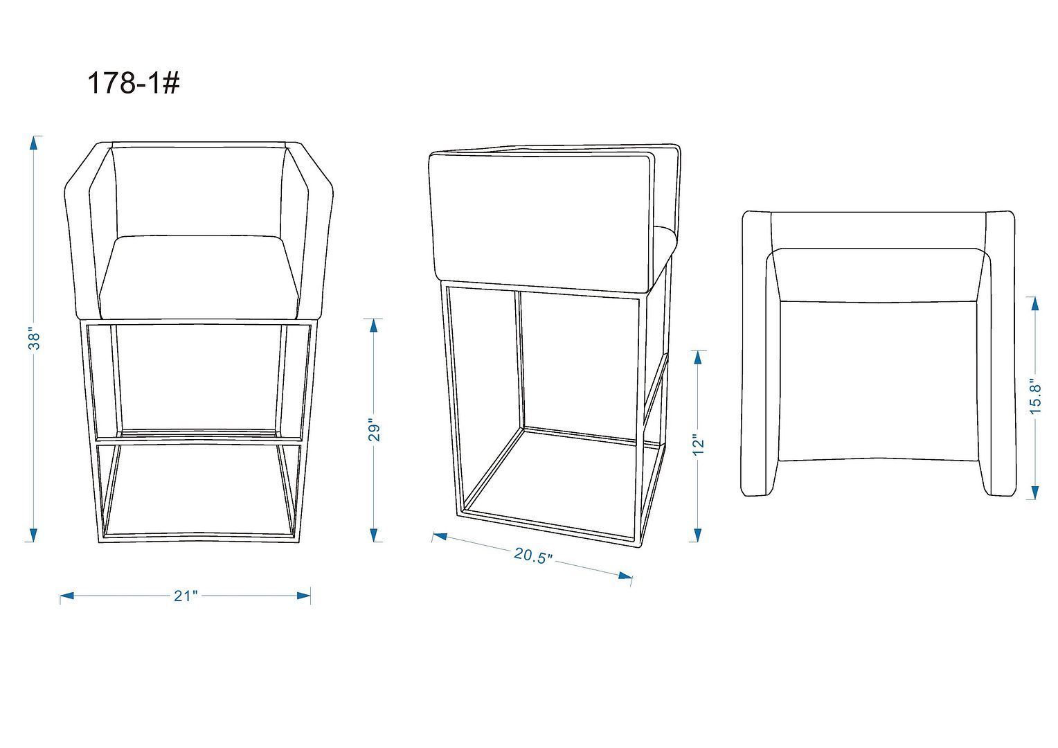 Embassy Barstool - Set of 2