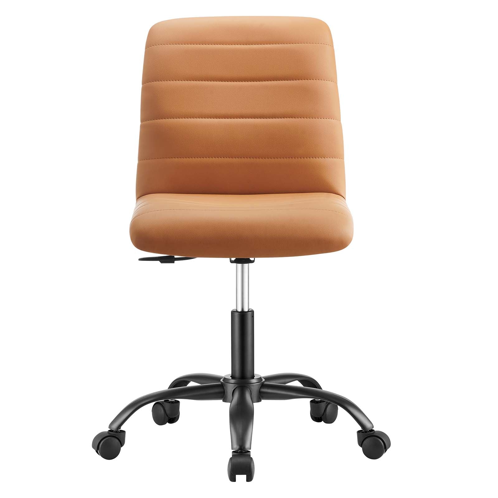 Ripple Armless Vegan Leather Office Chair