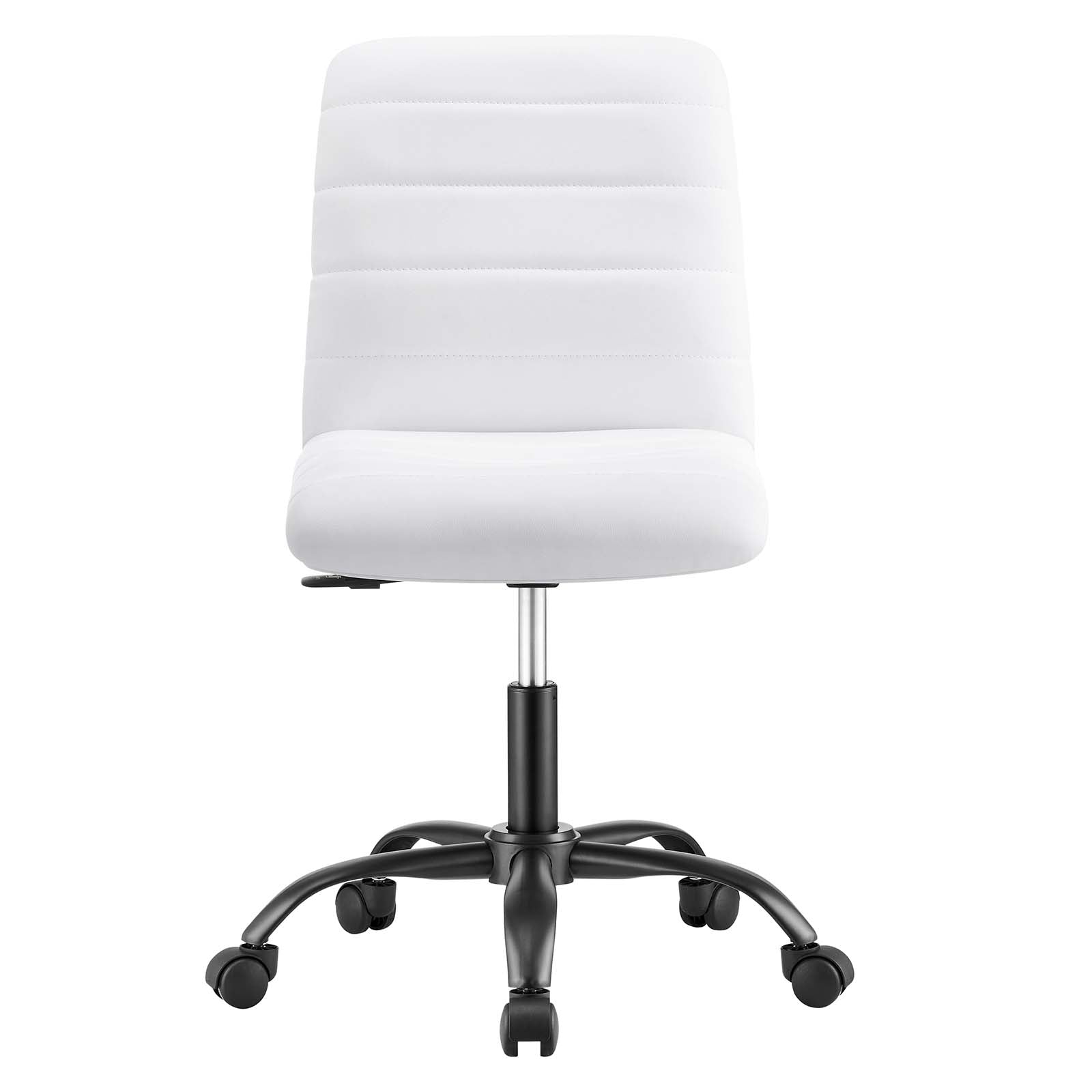 Ripple Armless Vegan Leather Office Chair