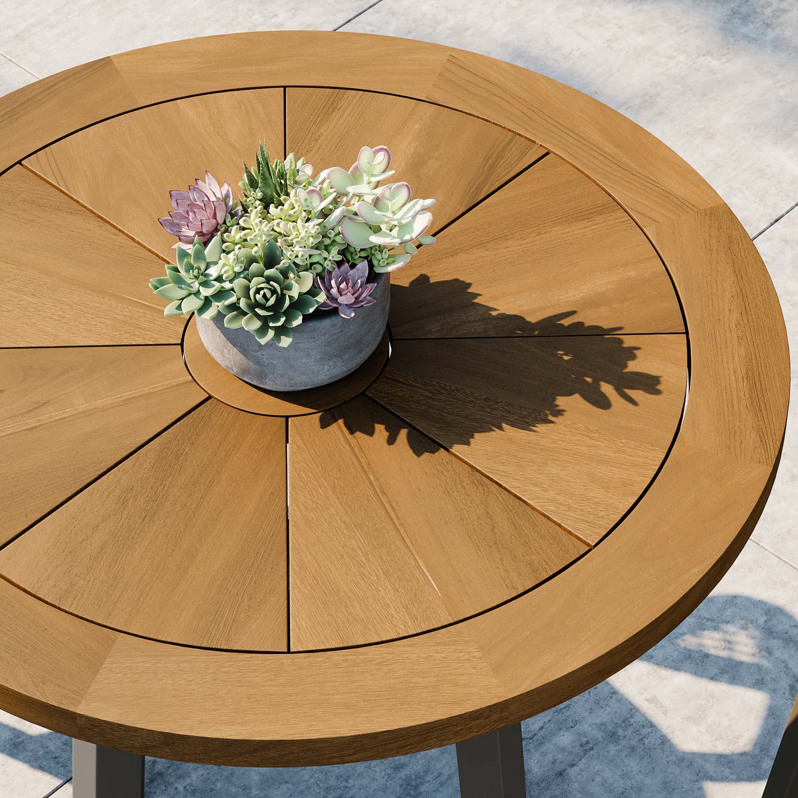 Meadow Outdoor Patio Teak Wood Dining Table