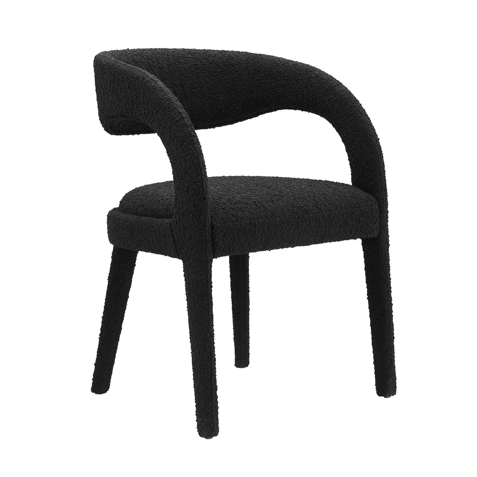 Pinnacle Boucle Upholstered Dining Chair Set of Two