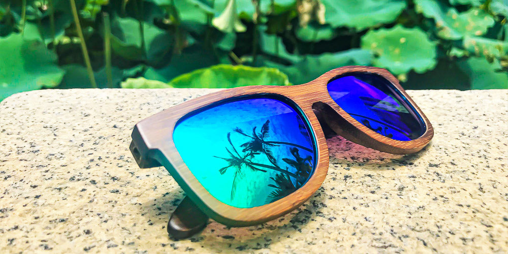 polarized wooden sunglasses