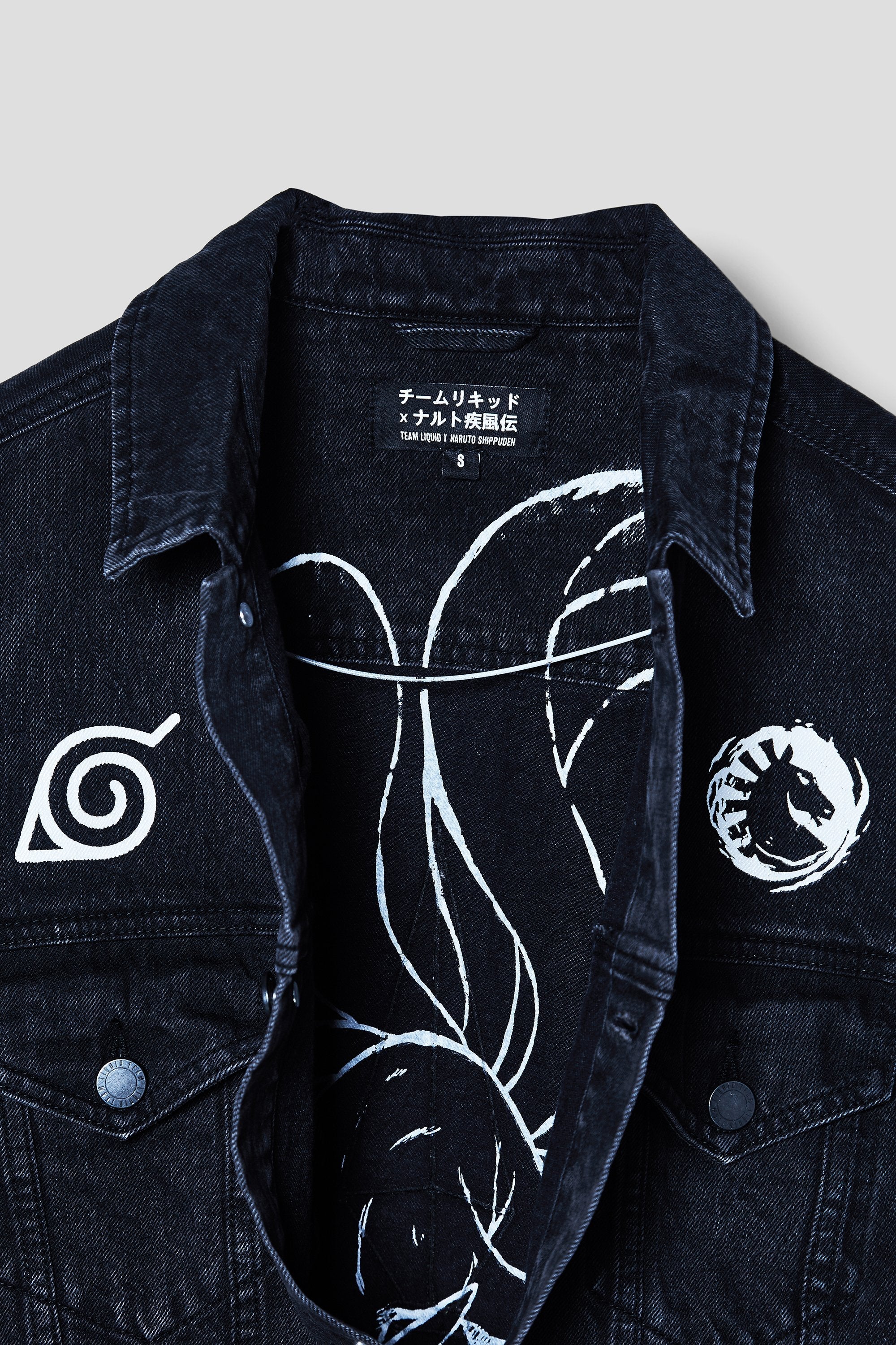 LIQUID x NARUTO LEAF VILLAGE DENIM JACKET