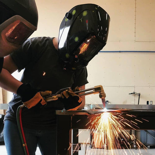 cutting the metal materials when welding