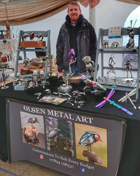 Olsen was at the Makers Market in Pontefract