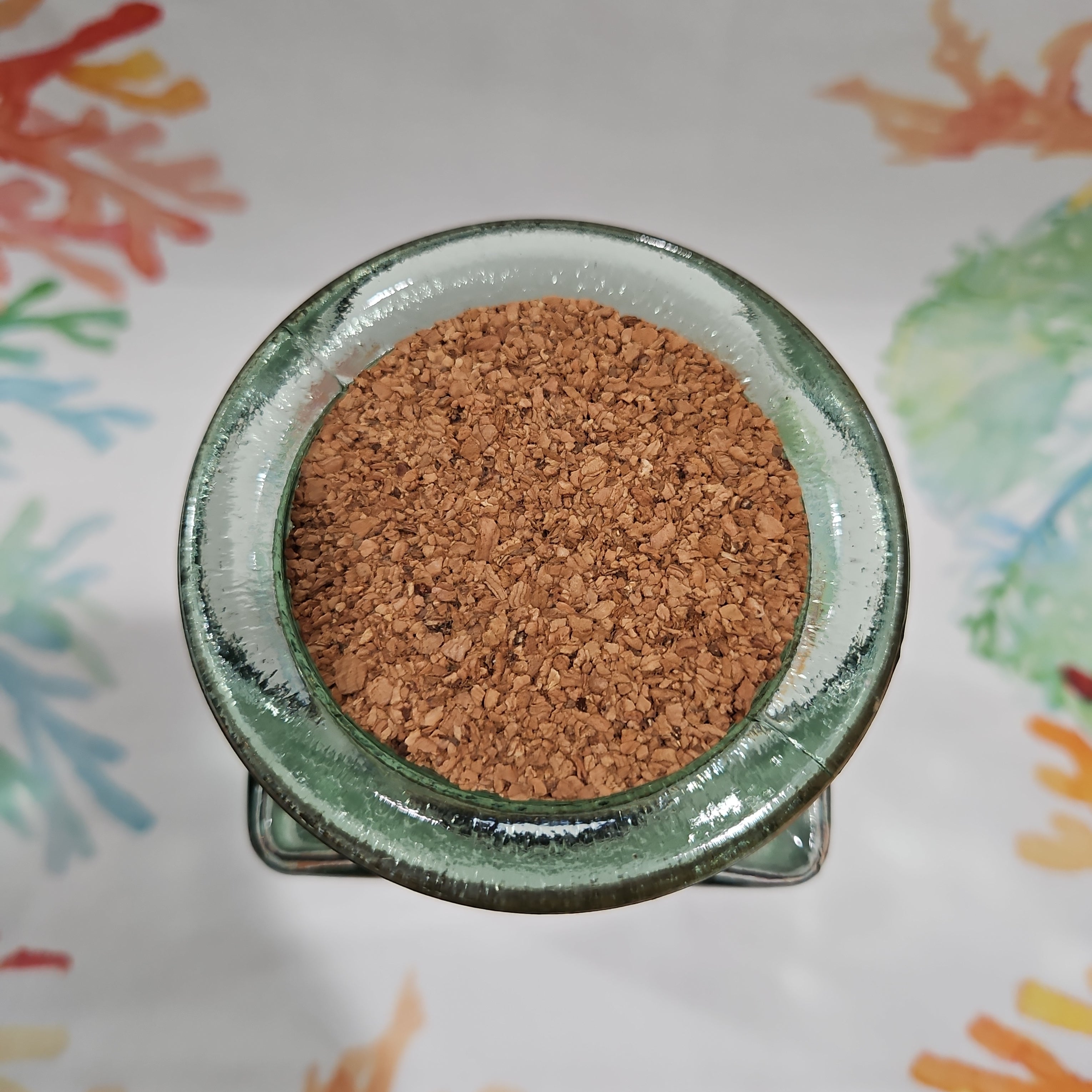 Vintage Green Glass Jar With Cork Top