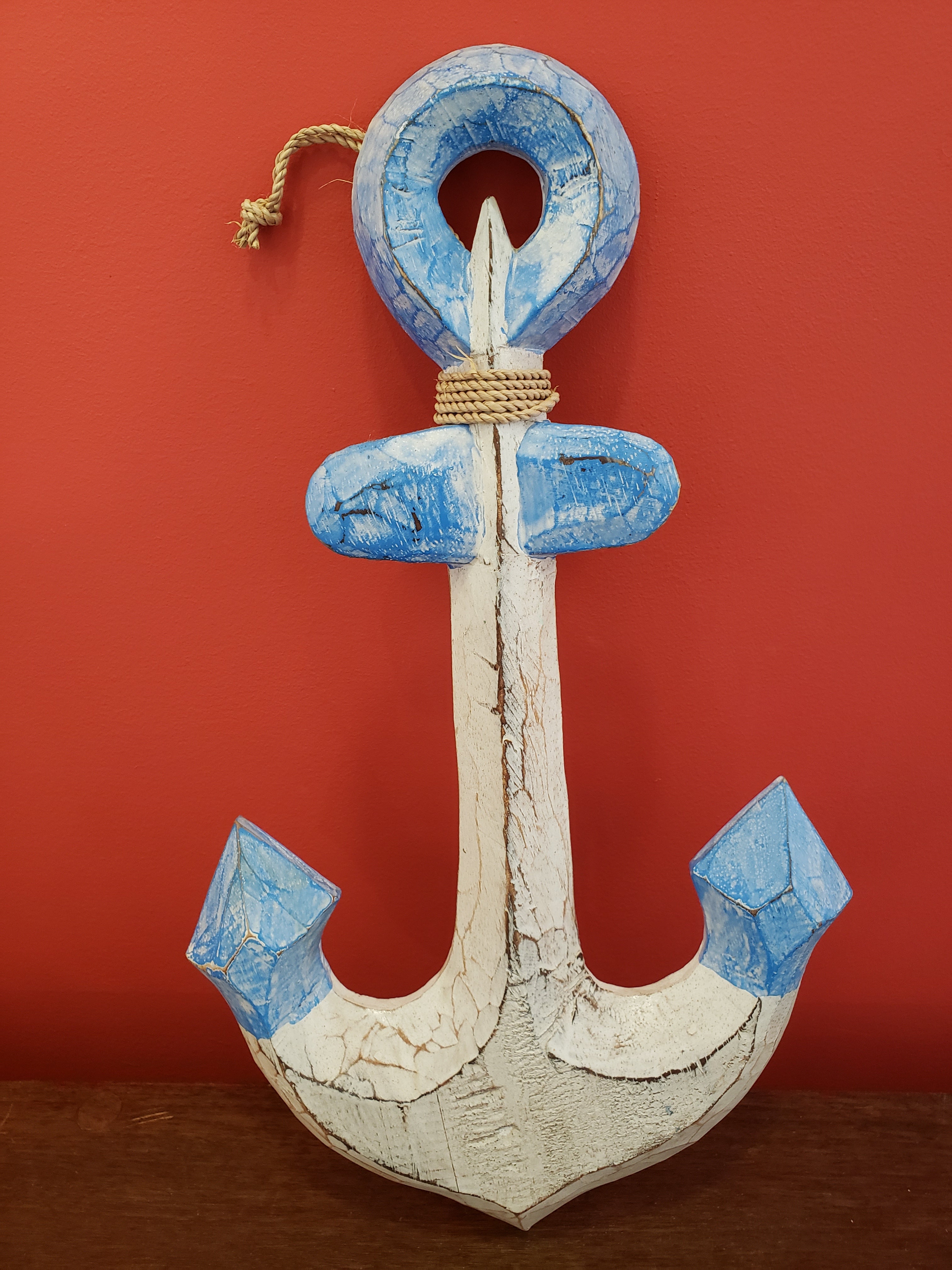 Wooden Anchor Wall Decor